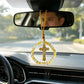 Handcrafted Orthodox Catholic Car Rosary with Clear Glass Beads Crucifix Pendant for Auto Interior Home Altar Christian Gift Dec
