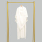Two Piece Jilbab Prayer Set Abaya for Woman Batwing Hijab Dress Muslim Kimono Kaftan Robe Long Khimar Islam Cloth Jilbab Ramadan