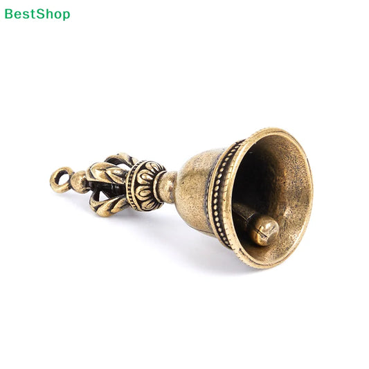 ♥Brass Tibetan Vajra Bell Pendant, Antique Finish Buddhist Bell Charm for Jewelry Making,Home Decor & Spiritual Blessing