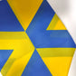 Israel Ukraine Flag 90x150cm Premium Polyester - Jewish Solidarity Flag Outdoor/Indoor National Pride Decor Wall Hanging