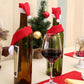 Red wine bottle decorations Christmas scarves and hats Christmas atmosphere decorations For wine bottles and beverage bottles