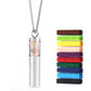 Twelve Constellations Aromatherapy Essential Oil Pendant Lockets Perfume Storage Diffuser Necklace 316L Stainless Steel Jewelry