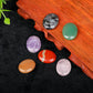 JH18-1 5/10Pcs Natural Crystal Palm Stone, 2cm Oval Shaped Raw Gemstone for Handheld Worry Stone Reiki Healing Massage Decor