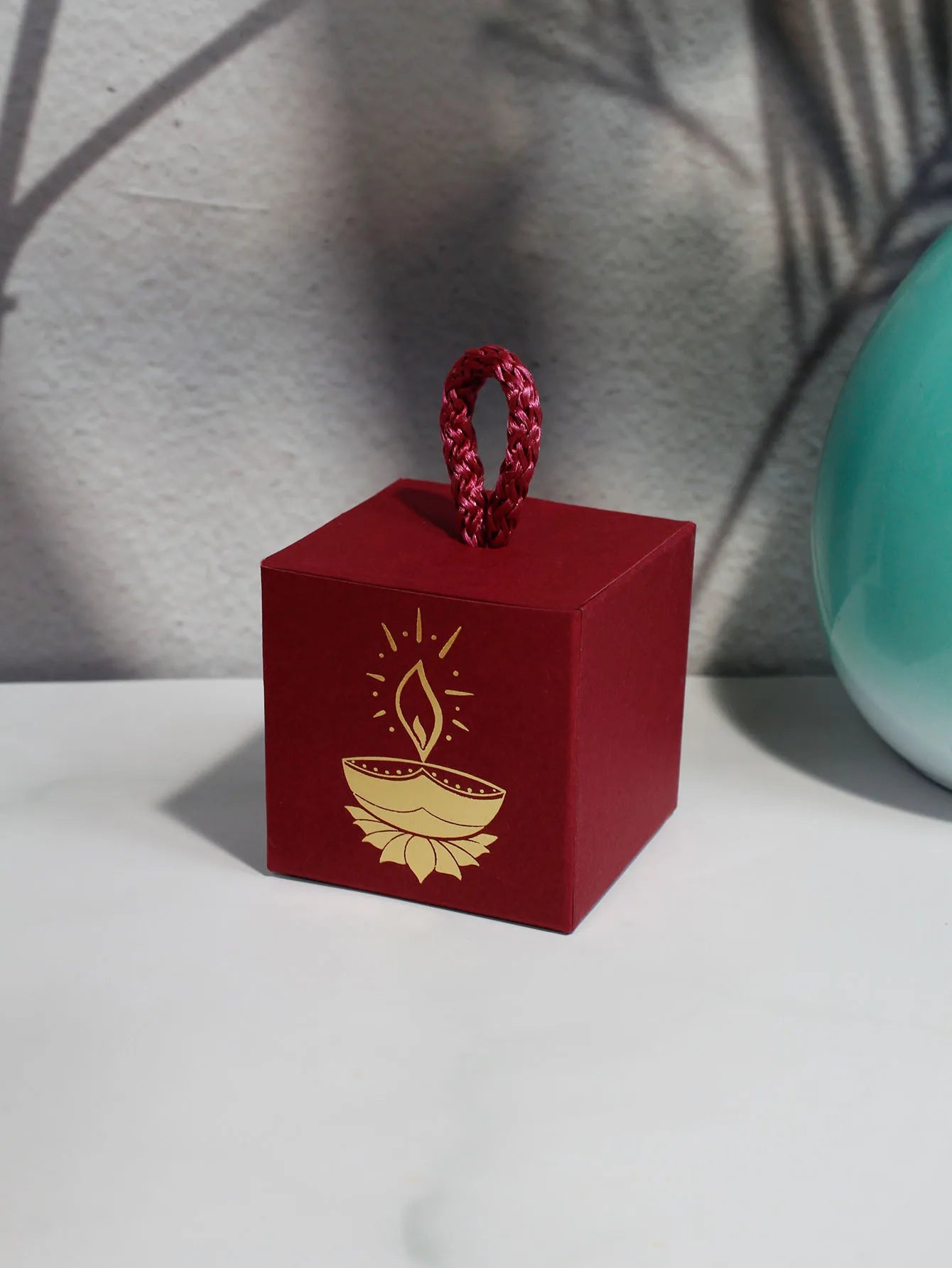 Diwali Indian Festival Candy Box, Lantern Festival, Drive Away Darkness with Light Festival Candy Box, Square Box