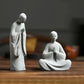 1Pcs Wishing Monk Buddhist Micro Landscape Stone Fish Tank Moss Landscaping Zen Oriental Aesthetics Garden Ornaments