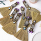 Mini Crystal Witch Broomstick - Wicca Ritual Broom for Altar Decor, Halloween Supplies, Pagan Amulet, Magic Spell Tools (Handmad