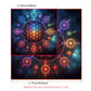 Tarot Tablecloth Mandala Flower Of Life Altar Cloth For Divination Meditation Circle Galaxy Tarot Mat Spiritual Oracle Card Pad