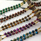 2026 new 1PCS handmade combination multi-color retro natural stone religious cross necklace jewelry suitable for various occasio