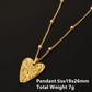 1Pc Religious Christian Catholic Sacred Heart Pendant Necklaces Stanless Steel Gothic Moth Textured Love Collares Jewelry