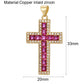 Goth Cross Chrams for Jewelry Making Supplies Golden Angel Charm Stainless Steel Long Chain Dijes Diy Necklace Earring Bracelet