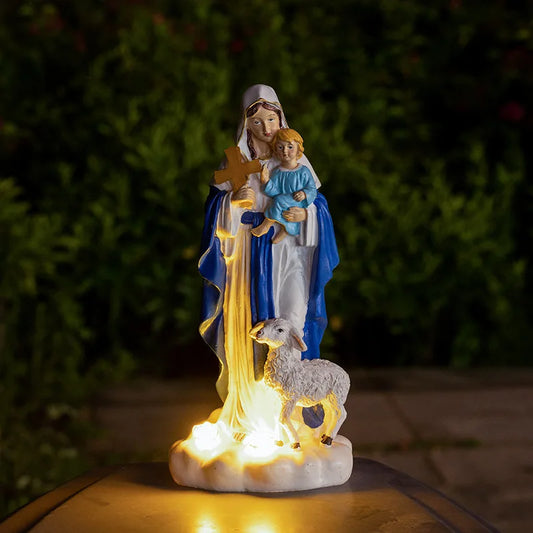 Christmas Nativity Scenes Ornaments Home Decoration Resin Gift Virgin Mary Sheep Christian Home Decor Catholic Religious Statues