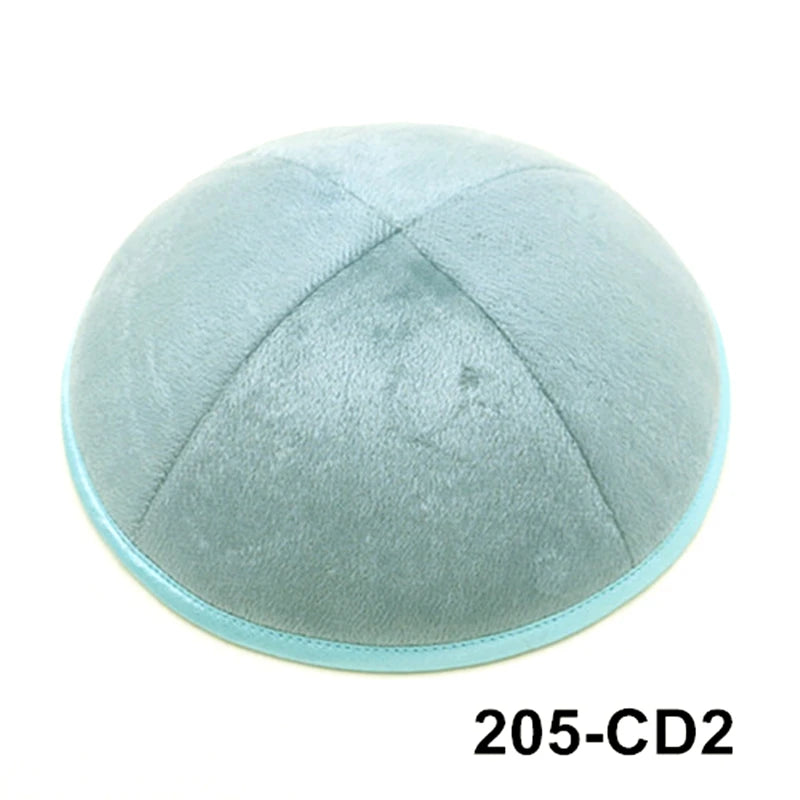 GIU 19cm Jewish Velvet Kippah Kippot Kipa Caps Skullies Beanies Yarmulke Kipot Dome For Wedding And Events