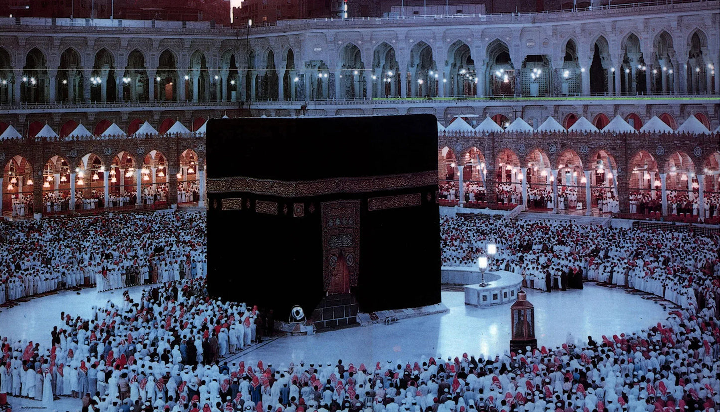 Islamic he Mosque Wall Art Canvas Prints Arbic Kaaba Al Masjid An Nabwi Islamic Canvas Poster Living Room Decor Paintings