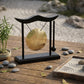 Retro Relaxation Desktop Gong Fortune Creative Copper Bell High Volume Wood Frame Feng Shui Metal Cymbals House Warming