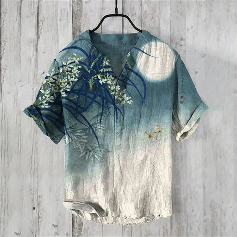 Spring and summer shirts for men and women, stylish casual Hawaiian style shirts, men's tops, comfortable fabrics, sizes XS-6XL