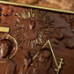 Religious Holy Statues Trinity Wood Wall Decor, Catholic Mural,Family Home Decor