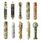 Hand Painted Door Mezuzah Ornament with Screw Zinc Alloy Jewish Mezuzah Case Cover Delicate Embellished Door Wall Hanukkah Decor