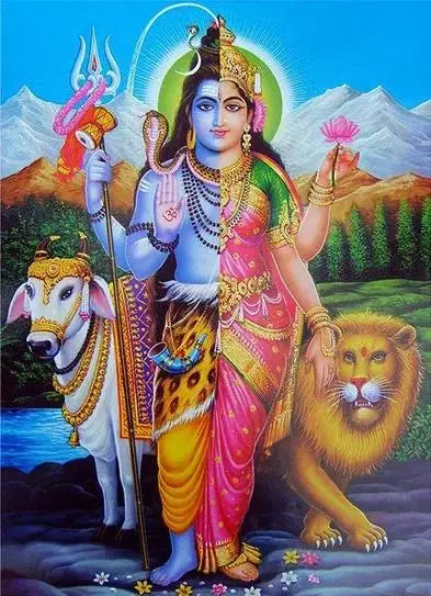 Divine Abstract Lord Shiva Canvas Poster  Hindu God Wall Art for Living Room  Religious Home Decor  Indian Deity Prints