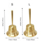 Sound-producing Solid Brass Call Bell Polishing Crisp Sound Hand Bell Vintage with Bell Clapper Bell Desktop Ornaments