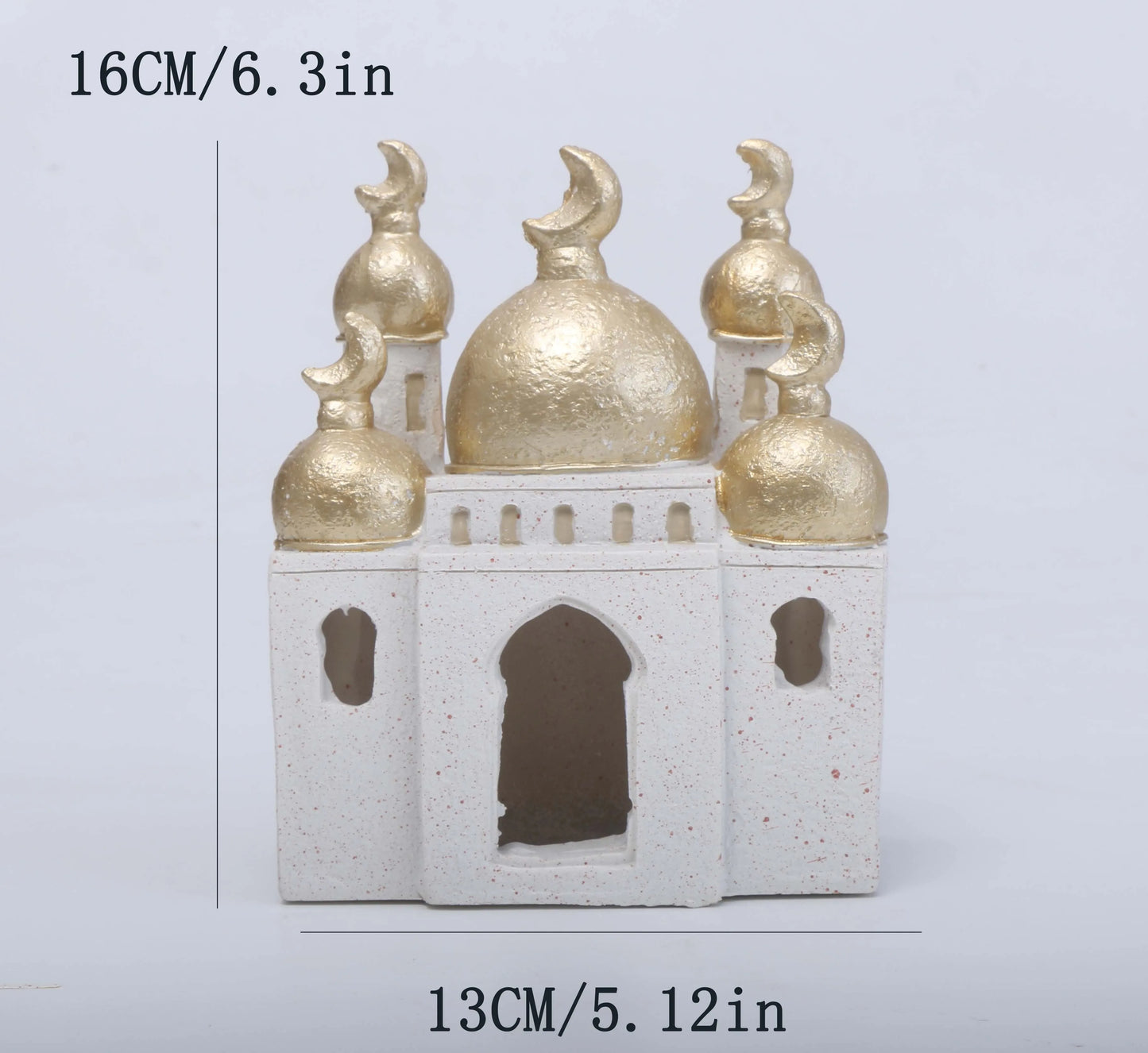 1 PC Candlestick Muslim Kaaba Dome Mosque Islamic Desktop Ornament Table Car Decor Crafts Gifts