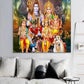 Divine Abstract Lord Shiva Canvas Poster  Hindu God Wall Art for Living Room  Religious Home Decor  Indian Deity Prints