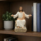 Desk Companion Jesus Resin Decorative Ornament, Christ Statues, with Slogans, Unique Spiritual Gifts, Home Desk Decor