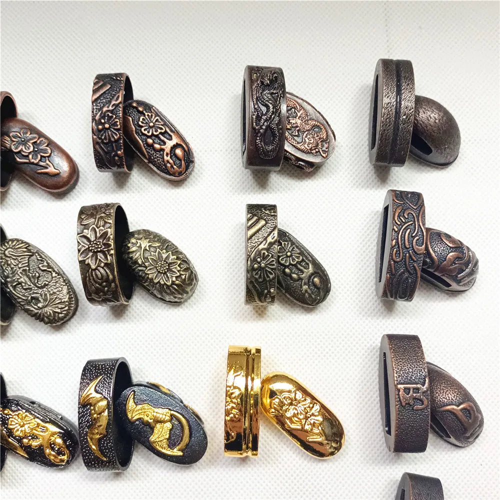 New Sword Handle Tsuka Alloy Fuchi Kashira For Japanese Samurai Katana Wakizashi Sword Fittings