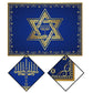 Hanukkah Rectangle Tablecloth Jewish Chanukah Star of David Table Decoration Menorah Festival Day Kitchen Dining Table Cover