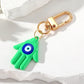 Turkish Blue Evil Eye Keychain Luckly Owl Elephant Butterfly Tortoise Charms With Key Holder Handbag Decorations For Women Men