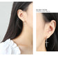 925 Sterling Silver Cross Earrings For Women Trendy Earring Jewelry Prevent Allergy Party Accessories Gift