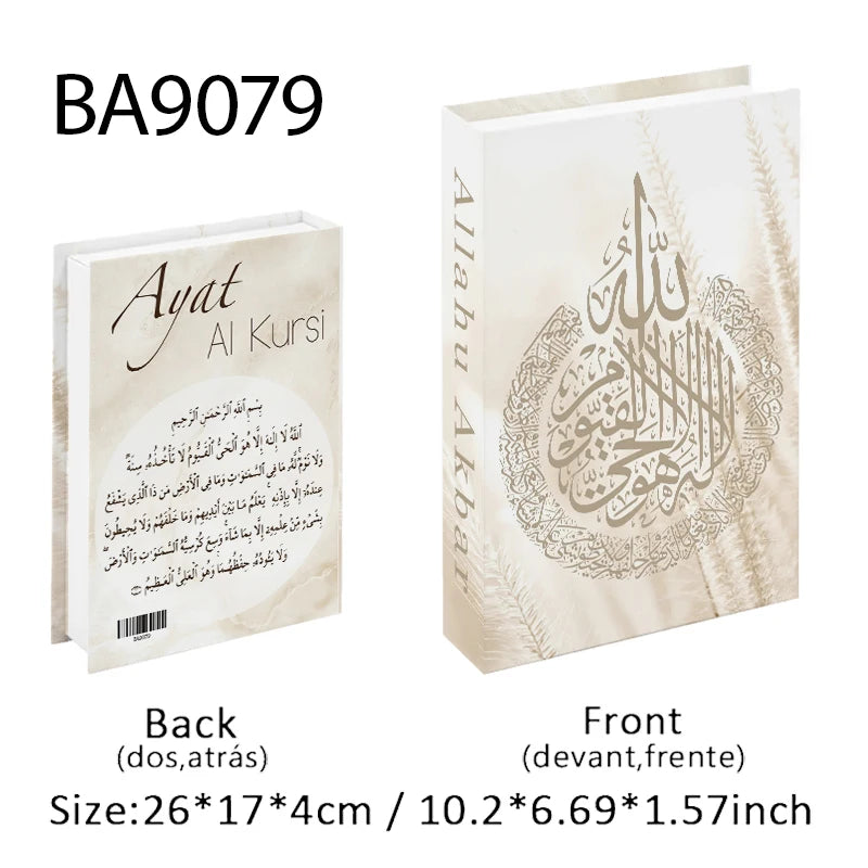 Islamic Mosque Luxury Fake Book Storage Box Kaaba Decorative Books Home Decor Coffee Table Bedroom Ornament Interior Decoration