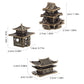 3pcs Brass Tiny Pagoda Model Zen Garden Decor Miniature Asian Ornaments For Aquarium Landscaping Japanese Style Lantern