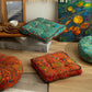 Bohemian Style Thickened Cotton Linen Cushion for Ground Lazy People with Moroccan Window Tatami Mat Pillow Puff Cushion That