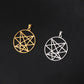EUEAVAN 1pc Order of Nine Angles Symbol Pendant Amulet Stainless Steel Round Pendants Sacred Geometric Charms Jewelry Making