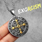 St.Benedict Exorcism Powerful Amulet Men Necklaces Stainless Steel Pendant Chain Women Jewelry Vintage Halloween Gifts Wholesale