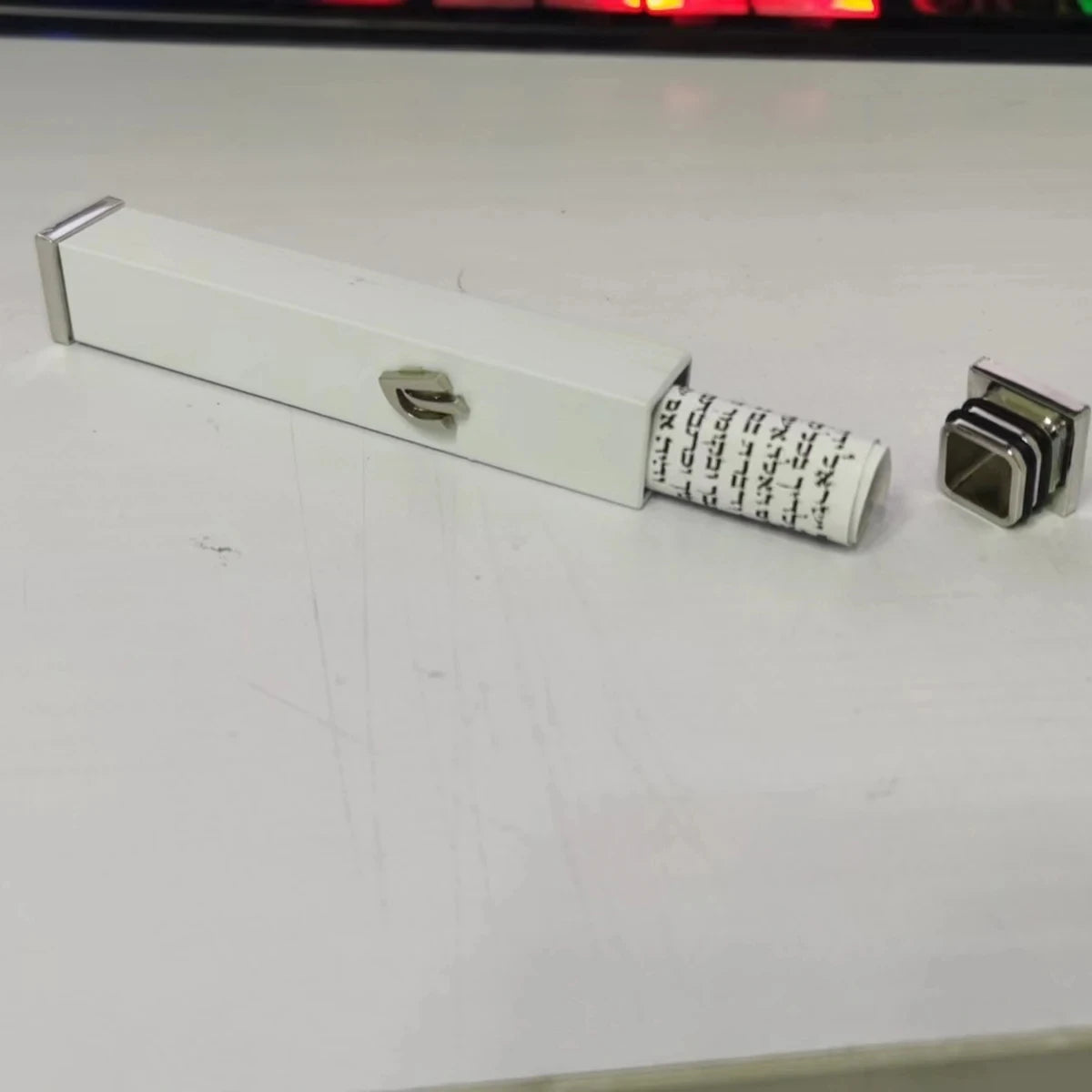 Israel Judaism Jordan Prayer White Modern Mezuzah Judaica Case Self Stick Mezuza Waterproof And Weatherproof For for The Door