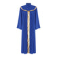 Womens Priest Clergy Cosplay Robe Church Choir Dress Men's Long Sleeve Vestments Catholic Priest Halloween Carnival Party