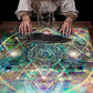 Tarot Tablecloth Mandala Flower Of Life Altar Cloth For Divination Meditation Circle Galaxy Tarot Mat Spiritual Oracle Card Pad