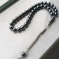 100% Natural 33 hematite Fatima/Hamsa jewelry Muslim rosary prayer beads Tasbih tesbih Allah Masbaha Misbaha sibha subha