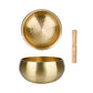 Handmade Tibetan Singing Bowl Set for Meditation Brass Chime Bells Yoga Mindfulness Healing Sound Therapy Zen Gongfu Tea Ceremon