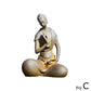 Mini Buddhist Monks Figurines Garden Buddha Zen Statue Tibetan Buddha Figurines Garden Ornament Meditating Buddha Sculpture