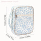 Large Bible Cover Case For Women Quilted Bible Bag Floral Bible Storage Bags With Zipper Pocket And Handle Bible Study Supplies