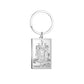 Dawapara Tarot Cards Keychains Stainless Steel Vintage Amulet Good Luck The Major Arcana Keyring Wiccan Jewelry