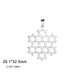 EUEAVAN 1pc Jewish Star of David Hexagram Pendant Stainless Steel Amulet Charms for Jewelry Making Necklace Supplies