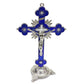 1PC Antique Carved Incense Burner Cross Decoration Church Chapel Ornaments Prayer Religious Home Worship Supplies red or white