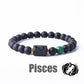 Zodiac Sign Bracelet Homme 12 Constellation Bangles Men Gemini Virgo Leo Libra Bracelet Women Friendship Gift Bracelet on Hand