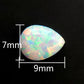 Synthesis Opal Cabochons Loose Gemstone Oval Fire Color Ring Face Flat Colorful Gemstone Cabochons Ring Setting DIY Jewelry