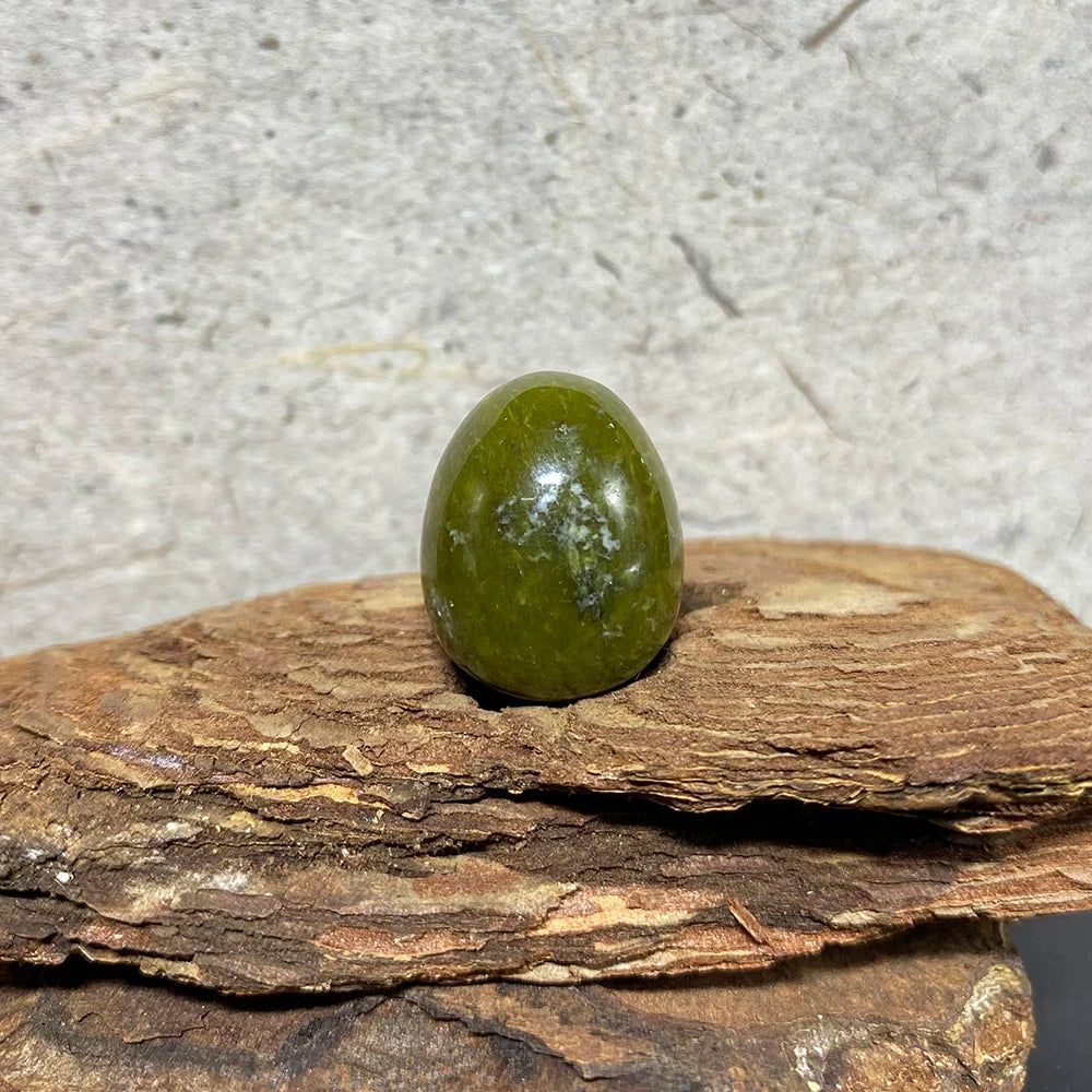 EG1-7 Mini Natural Stone Egg, Small Polished Egg Shaped Stone for Meditation Stress Relief Fidget Palm Desk Decor Gift