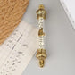 Metal Mezuzah with Scroll - Religious Door Decoration, Blessing Plaque, Retro Case for House & Gift