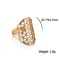 Unift Sacred Geometry Flower of Life Ring Adjustable Stainless Steel Ring Men Women Accessories Vintage Filigree Jewelry Gifts
